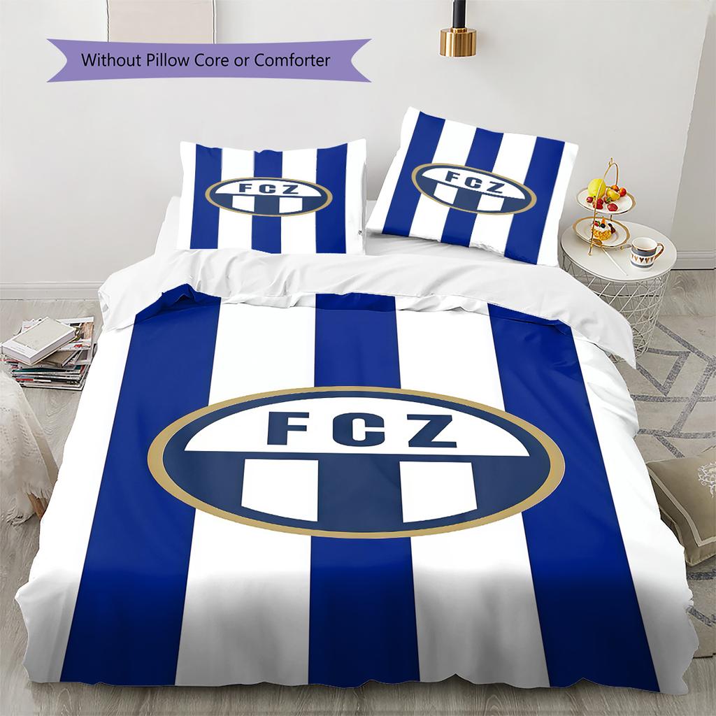 FC Luzern RugPattern Bedding Quilt Set Quilt Cover Pillowcase Home Decoration Birthday Gift (1 * duvet cover + 2 * pillowcase, without core)