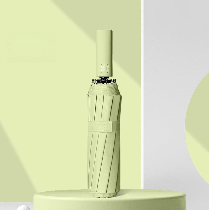 12 спиц Моранди Полностью автоматический зонт Черный клей Солнцезащитный зонт от солнца Плюс Оптовая продажа зонтов от солнца