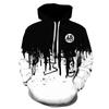 Factory Direct Supply Fashion Men Unisex Ink 3D Printing Casual Hoodie Large Outdoor Sports Loose Custom Couple Oversized Hooded