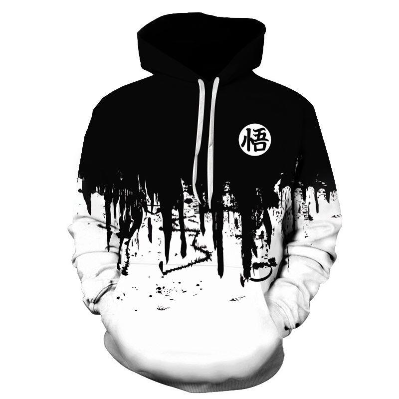 Factory Direct Supply Fashion Men Unisex Ink 3D Printing Casual Hoodie Large Outdoor Sports Loose Custom Couple Oversized Hooded