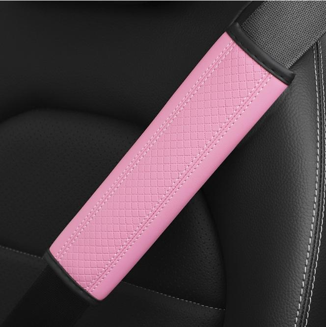 1 шт., чехол для ремня безопасности автомобиля из искусственной кожи с тиснением, декомпрессионный комфорт, автомобильные аксессуары, защитный чехол для ремня безопасности