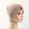 Colored Parrot Print Knit Cap Beanie, Animal Skullies Beanies Fit Stretchable Headwear Headwear Knitted Hat Beanie