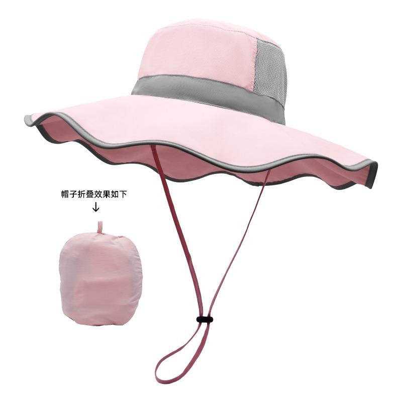 Шляпа женская летняя защита от солнца козырек шляпа от солнца для улицы велоспорт шляпа с большими полями шляпа-ведро защита шеи складная шляпа