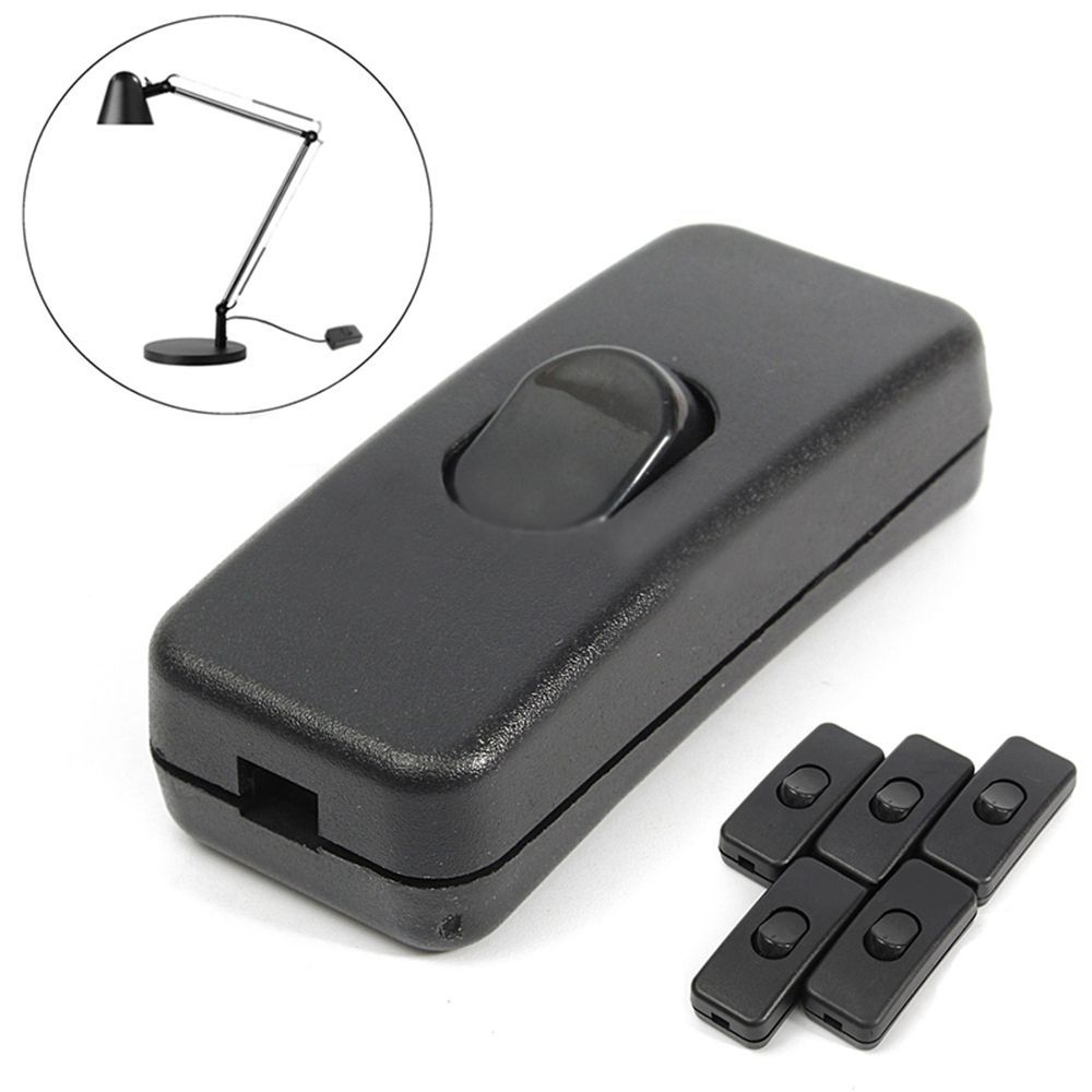 Black ON/OFF Desk Light Accessories Switches 110-250V Cord Cable