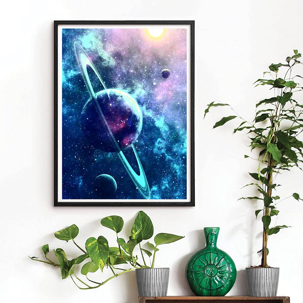 DIY Алмазная картина «Синяя Вселенная» Набор для вышивки крестом Мозаика Искусство Алмазная картина Полный круг/Квадратный алмаз Украшение дома