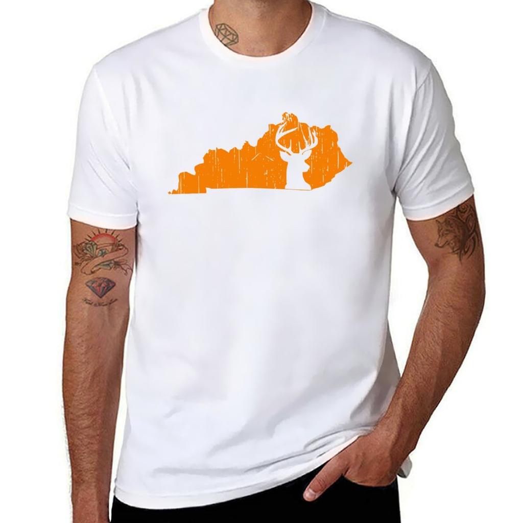 Kentucky Deer Hunting Tshirt Summer Casual Loose Tshirt