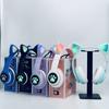 Милые кошачьи ушки светящиеся Bluetooth-наушники складные карточные наушники беспроводные наушники