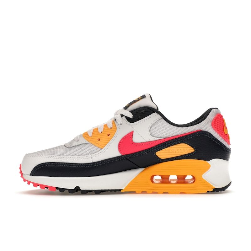 Nike Air Max 90 90s Neon Pack мужские кроссовки белые громо-синие гоночные розовые HF4860-100