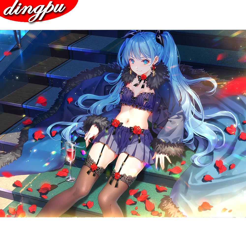 Полный круглый мозаика Алмазная вышивка Сейлор Мун 5D DIY алмазная живопись вышивка крестиком украшения дома наборы для рисования