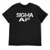 Sigma AF Мужской Тип Личности Подарок Футболка футболки графические футболки корейская мода аниме футболка мужчины спортивная футболка