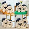 Cartoon Beret Cute Rabbit With Carrot Pattern Scarf Plush Toy Children For