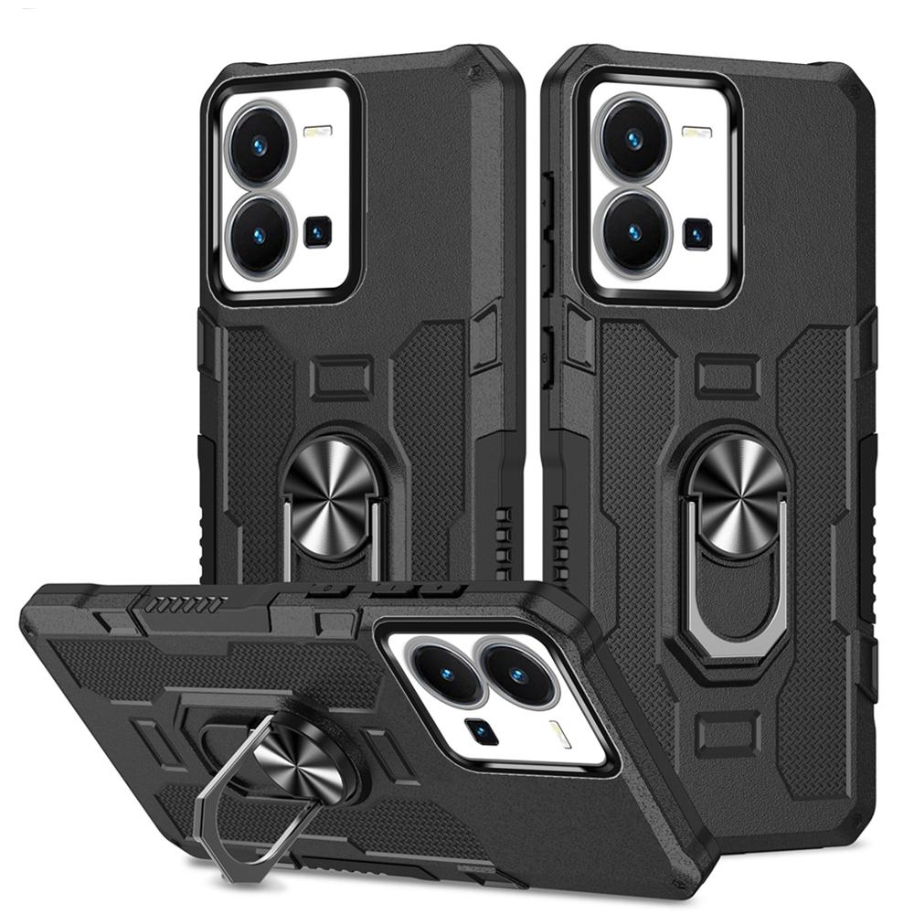 Противоударный защитный чехол Peatkop для VIVO Y35 Y22S Y22 4G, силиконовый чехол + подставка из поликарбоната, задняя крышка для телефона VIVO V25 5G X80 Lite