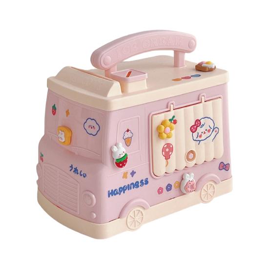 Долговечная копилка с замком, небьющаяся банка для хранения монет