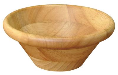 Деревянный салатник Yamako, диаметр 24 см, натуральный