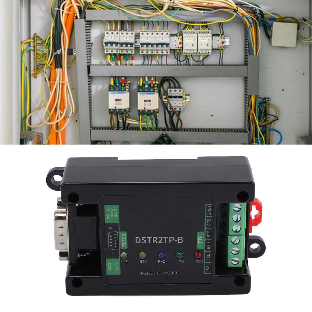 TTL Serial Port Module, Industrial Isolated Converter Module DB9 Male to TTL Adapter Module