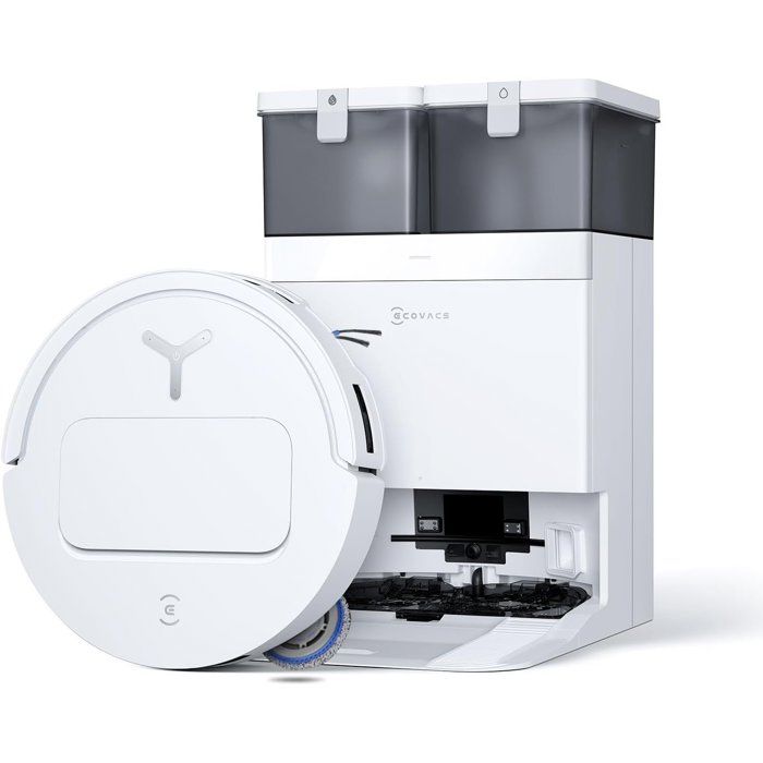 ECOVACS DEEBOT T50 OMNI Gen3 - Aspirateur Robot Laveur - Brosse latérale et Patin Extensibles - 25 000 Pa - Lavage 75 °C - Ultra Fin