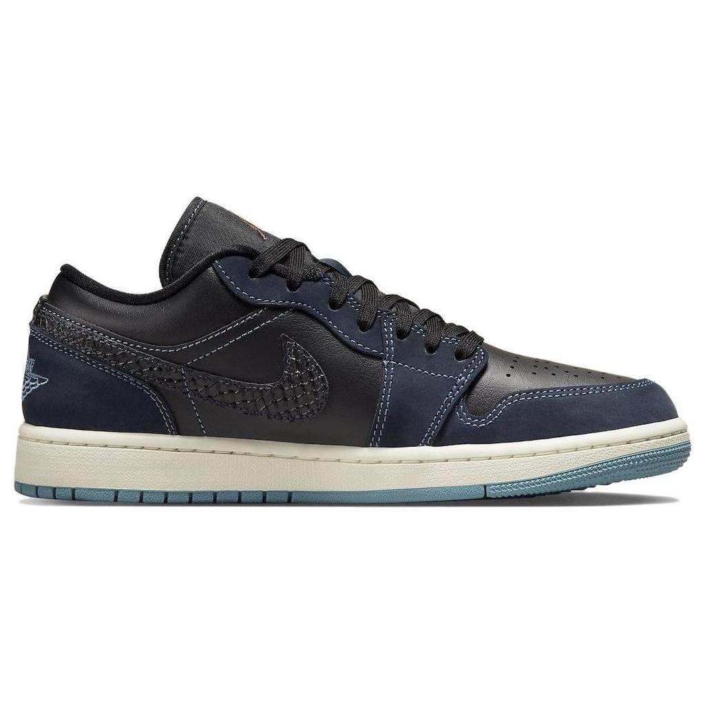 Air Jordan 1 Low SE Black Dark Obsidian Женские кроссовки Sail FJ5478-010