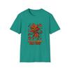 Unisex Softstyle T-Shirt Mens Womens Tees Top Leaf Monster Glowing Eyes Scary Funny Halloween Fall