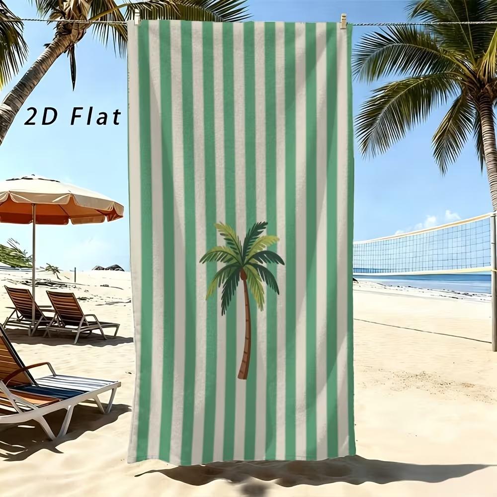 Beach Theme Beach Towel Starfish Shell Printing Microfiber Quick Drying Absorbent Large Bath Towel