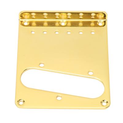 Пластина для бриджа гитары Top Loader, стальная, 6 струн, золотистого цвета, основание бриджа электрогитары
