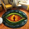 Персонализированный Забавный круглый ковер с черепом и черной дырой, коврик для стула, напольный коврик для кухни, гостиной, спальни, противоскользящий ковер, коврик для йоги