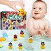 Duck Advent Calendar Eye-catching Festival Toys Christmas Patterns Everlasting Little Yellow Duck Toy Box for Christmas