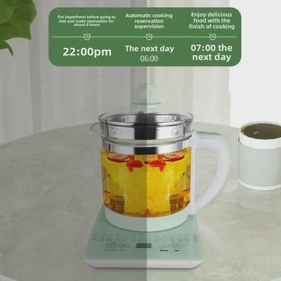 Стеклянный чайник полусферической формы объемом 1,8 л: Многофункциональный, сохраняющий тепло офисный чайник и горшок для целебных отваров.