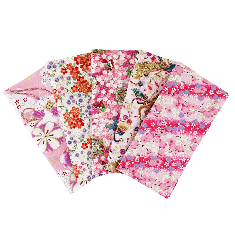 5 шт. швейные принадлежности для самостоятельного шитья аксессуары ручной работы пэчворк материал цветочный узор ткань