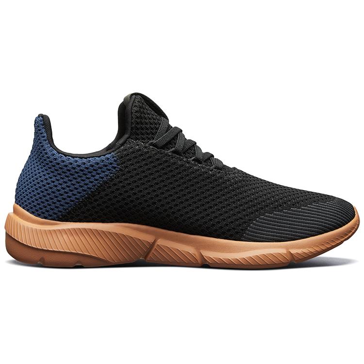 Skechers Мужские кроссовки Ingram сине-черно-коричневые, низкие, для бега 65867-BKNV