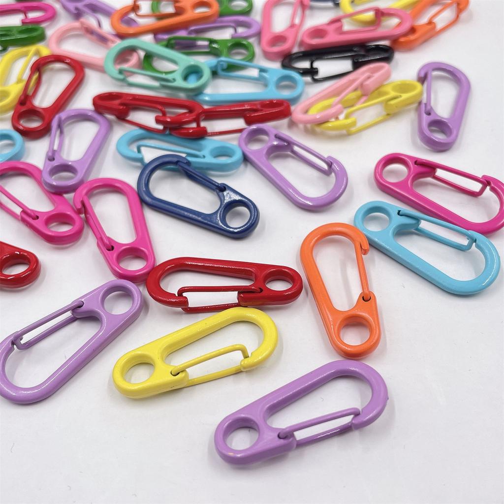 10 шт. Маленький карабин, крошечный паракордовый зажим для подвешивания, брелок, карабины для брелоков, рюкзаков и поводков для собак