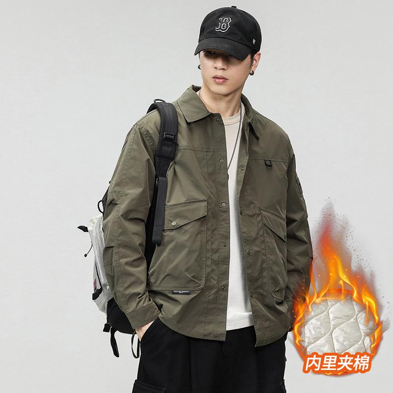 Модная брендовая куртка мужская американская сезонная бархатная куртка с тремя лацканами