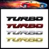 3D Car Styling Universal Metal Letter Turbo for Motorcycle Car Hood Fender Trunk Rear Bonnet Nameplate Decal Emblem Badge Sticker