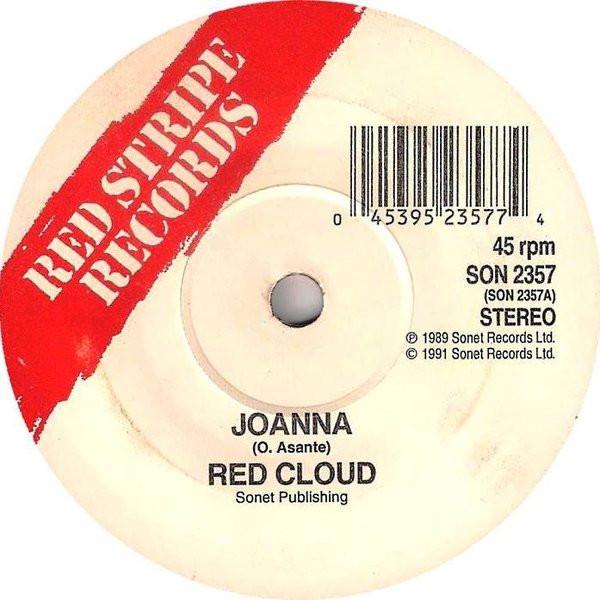 7-дюймовая пластинка RED CLOUD Joanna Crazy World SON2357 Красная полоса Reco 1991 Великобритания Регги Ска Даб Б/у