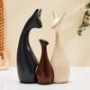 Home Decor Happy Deer Family Matte Finish Ceramic Figures (Set of 3, Multicolor)