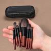 12Pcs Wood Eyeshadow Make Up Kit Lip Liner Eye Brow Roller Brush Mini Makeup Brush Set  Beauty