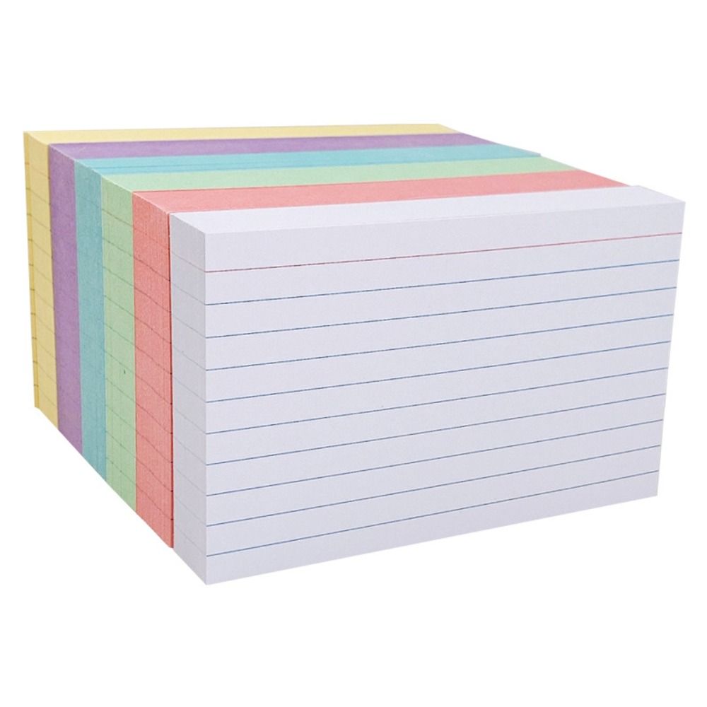 Colorful Index Cards Horizontal Line Memo Pads Creative Notepad Students