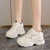 Модная толстая подошва с внутренней отделкой, подходящая по цвету спортивная обувь для женщин 2024 года, новая осенняя модная повседневная обувь, модная и универсальная