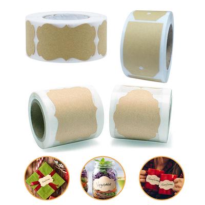 250 шт. Крафт-этикетка пустые наклейки Diy выпечки подарочные теги конверт печать наклейки