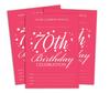 Darling Souvenir Pink Birthday Invitation Card 28 Pcs Fill or Write In Blank Invites Printable Party Supplies 5 X 7
