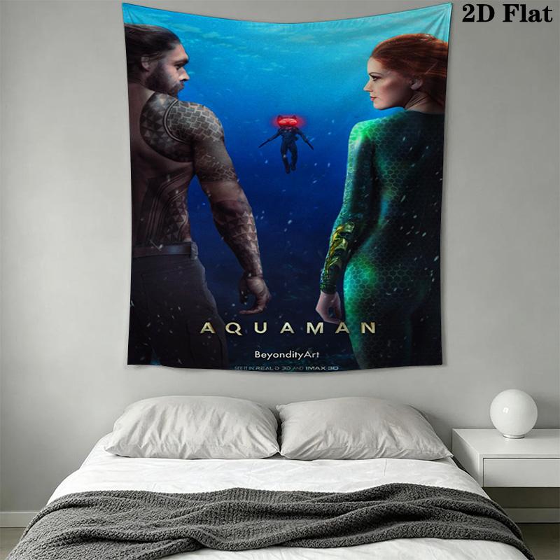 Aquaman Underwater Adventure Threepiece Set 1 Duvet Cover 2 Pillowcase Without Core Christmas Birthday Gift Duvet Cover And Pillowcase