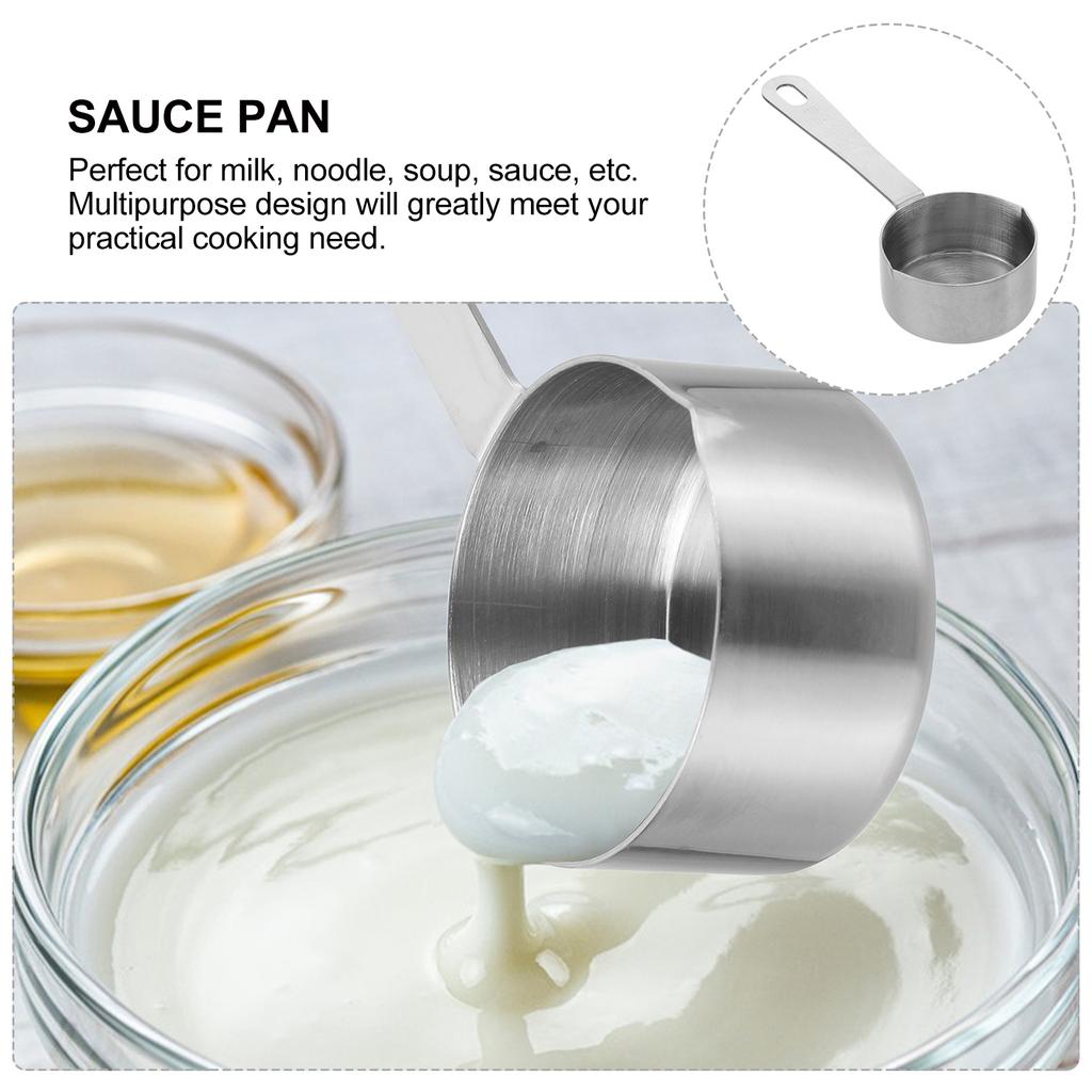 Kitchen Pots Milk Stainless Steel Spoon Small Restaurant Cookware Sauce Mini Coffee Noodle