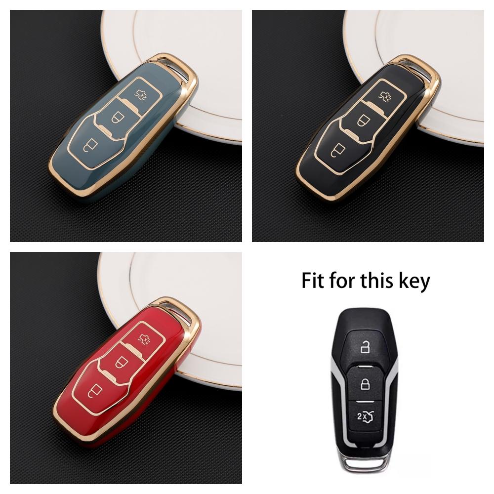Для Ford Focus 3 4 St Mondeo 5 Mk5 Mustang F-150 Explorer Edge Fiesta Kuga Mk3 ТПУ Чехол-футляр для автомобильного ключа Аксессуары