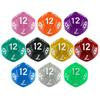 Премиальный набор кубиков DND D12 для настольных игр и RPG с яркими цветами, 10 шт., 12-гранные, для развлекательных настольных игр