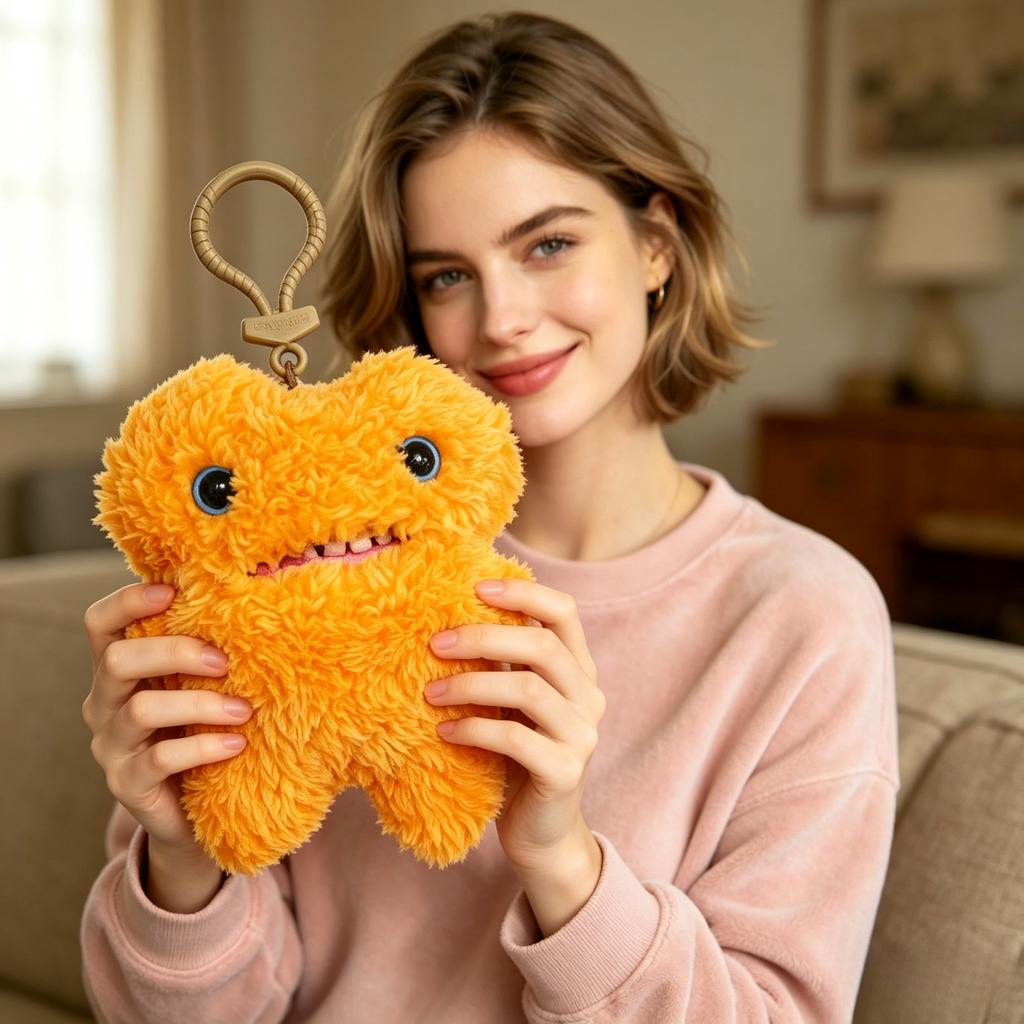 Funny Ugly Monster Plush Toys Keychain Monster Rabbits Cute Stuffed Fugg Kawaii Peluche Dolls Pendants Gifts