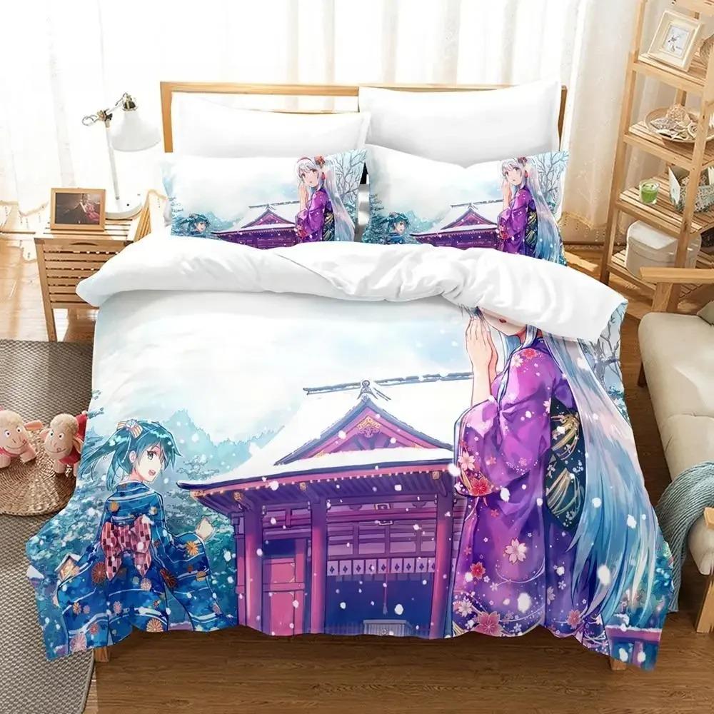 Новое 3D Kawaii Аниме Zuikaku (Канколле) Комплект постельного белья односпальный двуспальный двуспальный двуспальный комплект для взрослых и детей спальня пододеяльник наборы