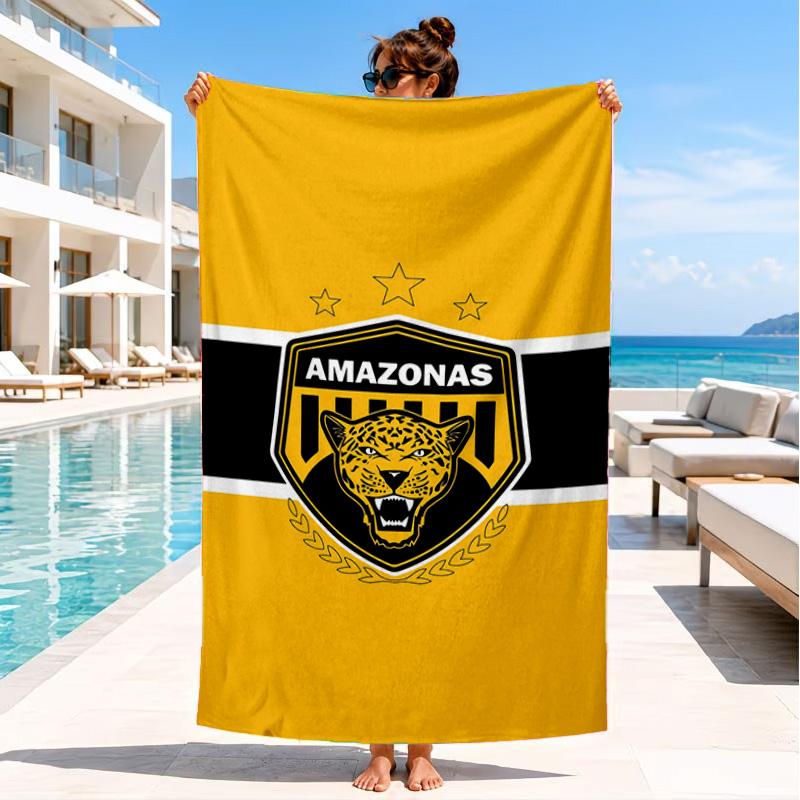 Amazonas Fc Goal Beach Towel, Quick-drying, Easy to Care for, Suitable for Both Fitness and Beach Vacations,Sports Essential