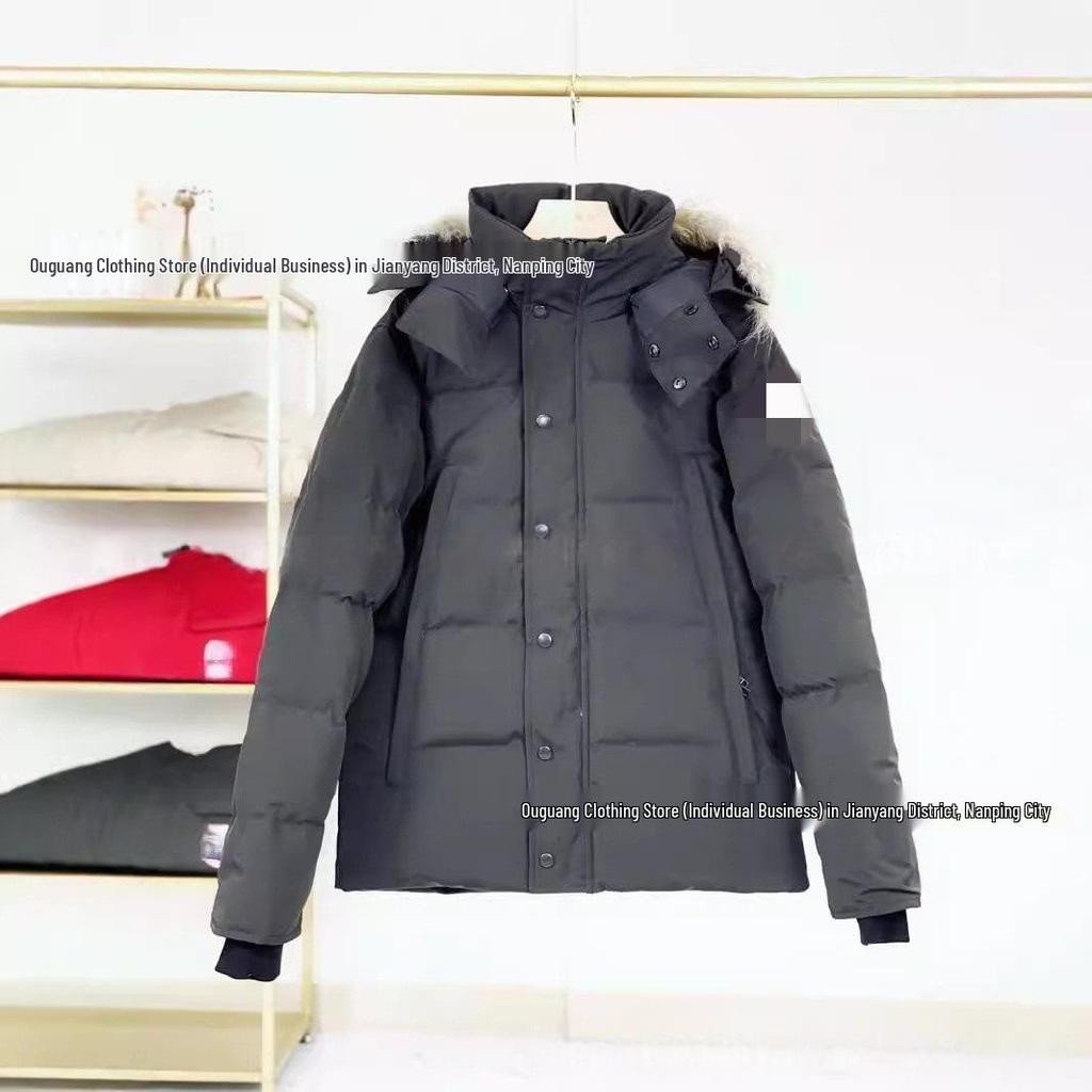 Пуховик Canada Goose - 29 стилей, Волк, Толстая унисекс парка средней длины 3808M