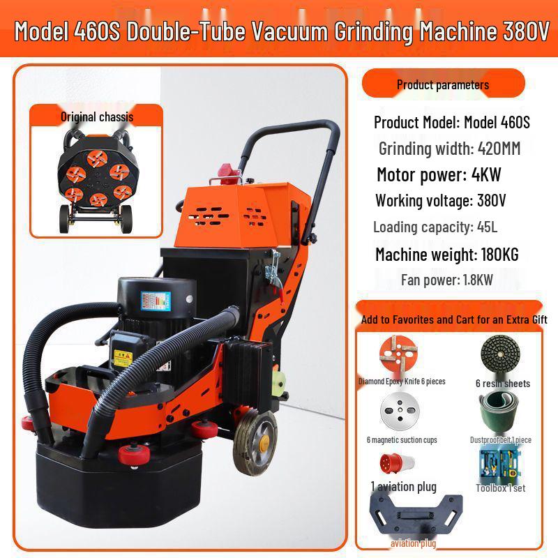 Shanghai Dust-Free Epoxy Floor Grinder: Concrete, Cement, Pavement, Paint Stripper, Terrazzo Polisher