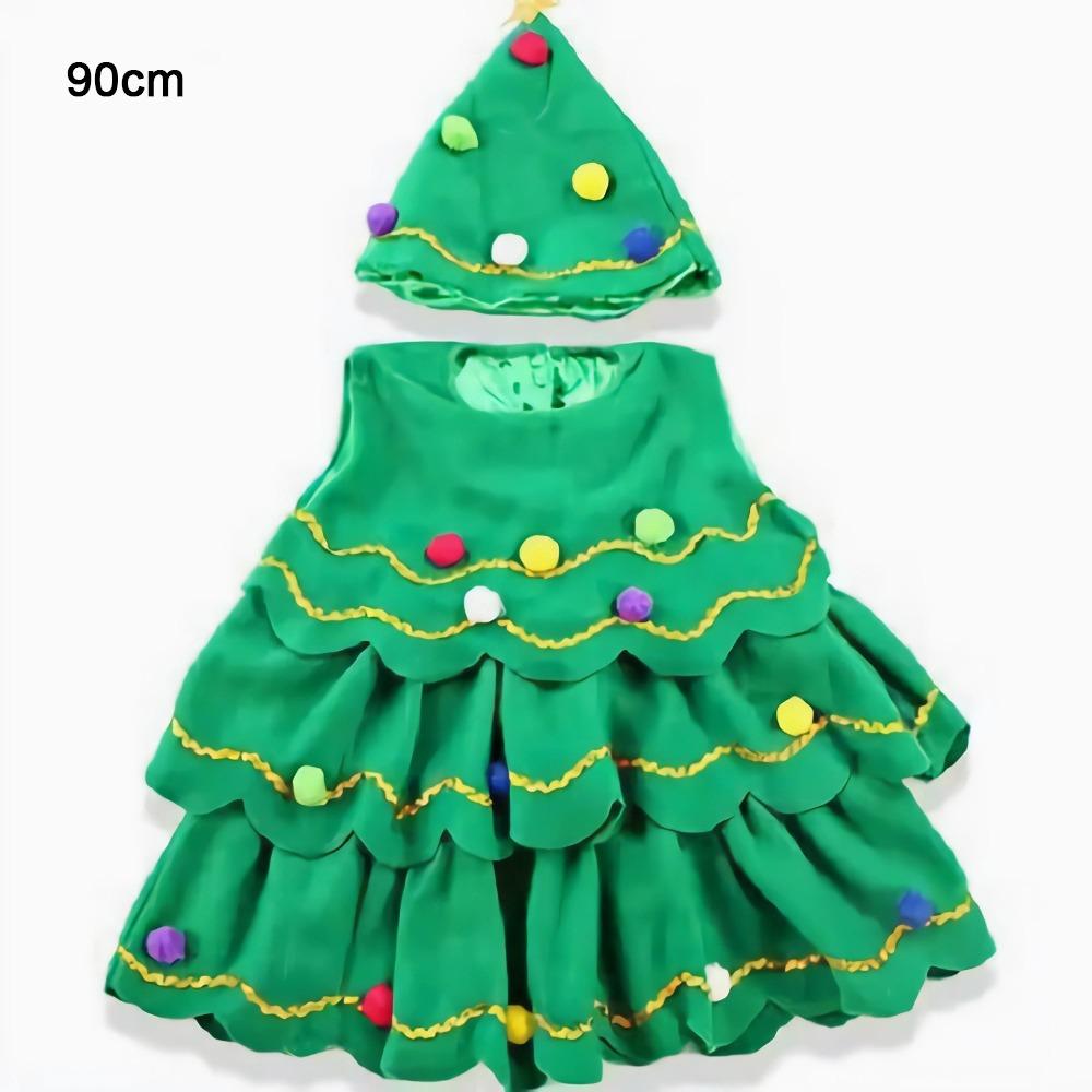 Hat Christmas Tree Costume Polyester Cosplay Costume Fashion Kids Dress Kids