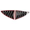 Car Rear Window Shutter Cover Trim Window Louver Side Vent Trim Sport Style For Tesla Model 3 2017-2025 Accessories
